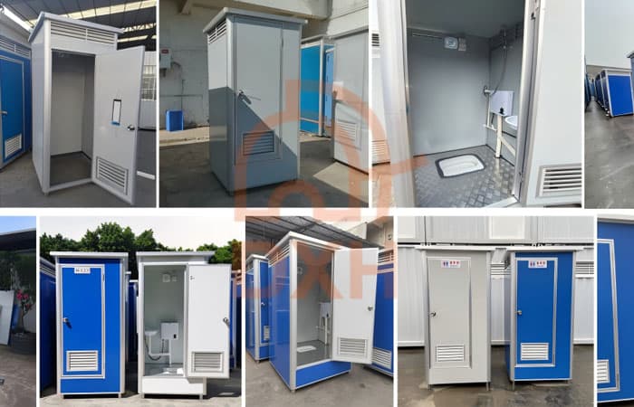 Portable Color Steel Toilets for Construction Sites