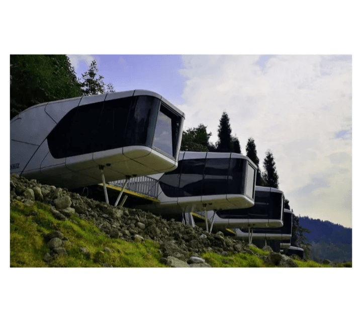 Soundproof Mini Office Pods Outdoor Meeting Room Smart Work Space/ Prefab Capsule House/apple Cabin