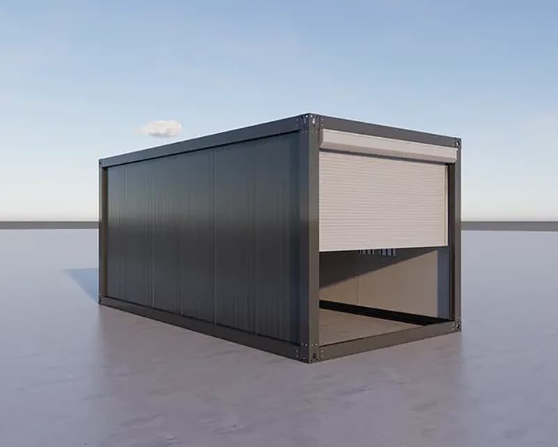 Prefab garage with rolling door 5