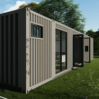 Portable 5 Bedroom Container Prefab House - Customizable, Movable, and Perfect for School Dormitory! 5