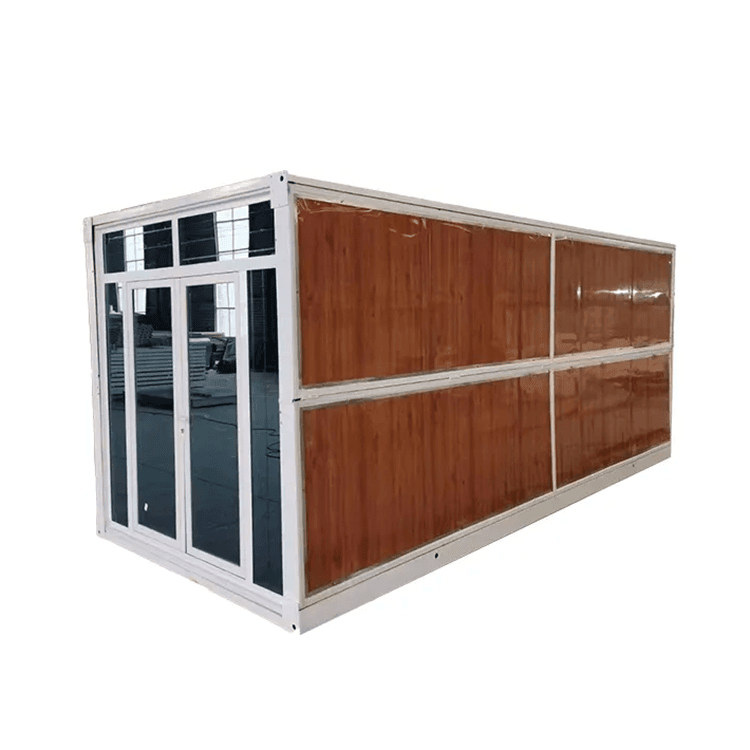 Factory Customized Prefab Folding Box Integrated Container House Foldable Portable Modular Glass Prefabricated Home 6