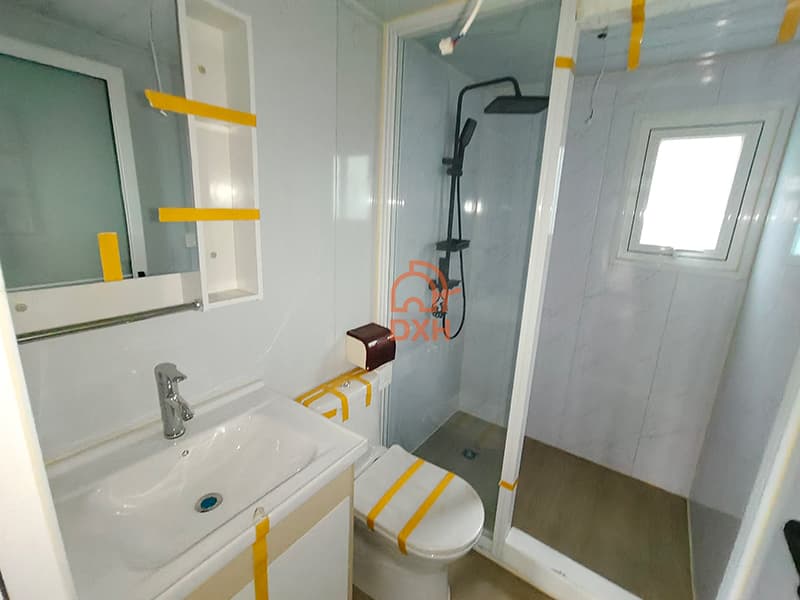 Cowinlife white minimalist style Expandable Container House with 2 bedrooms, 1 kitchen and 1  bathroom 7