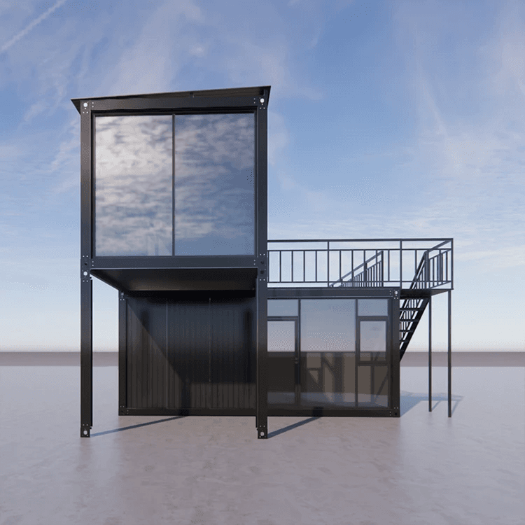Factory Customized Modular Luxury Container Prefab House Pre Assembled House Prefabricated With Glass Windows 2