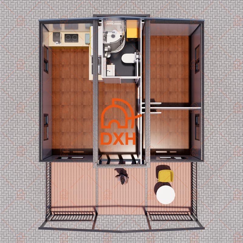 20-foot Container House Plan