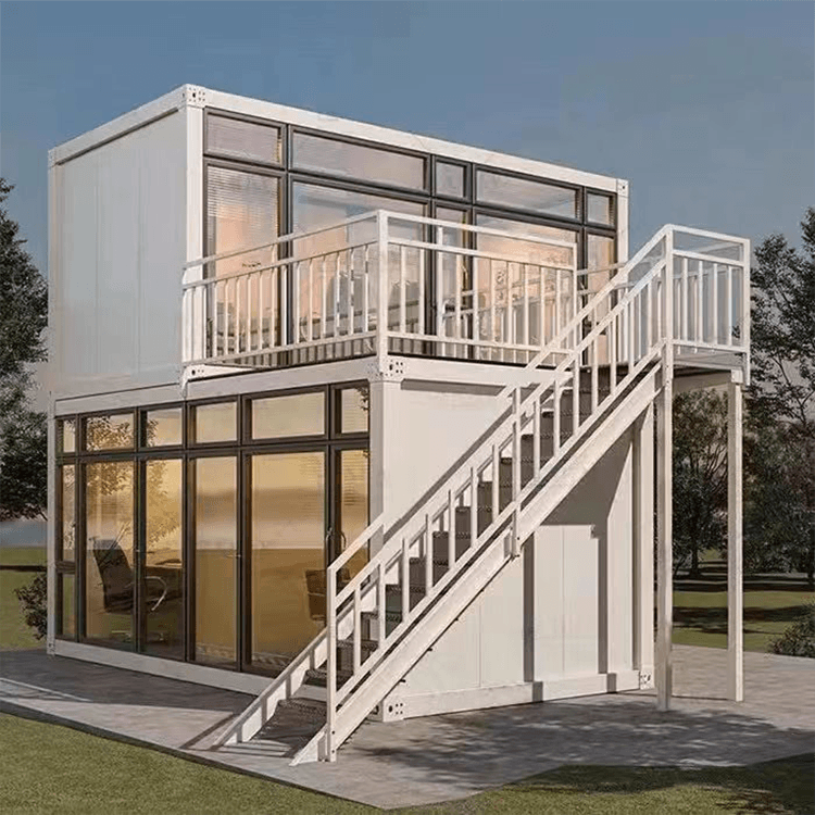 Supplier Low Cost Modular Unit Home Basin Cheap Prefabricated Container Homes Two Storey 2 Floor Prefab Modular House For Europe 4