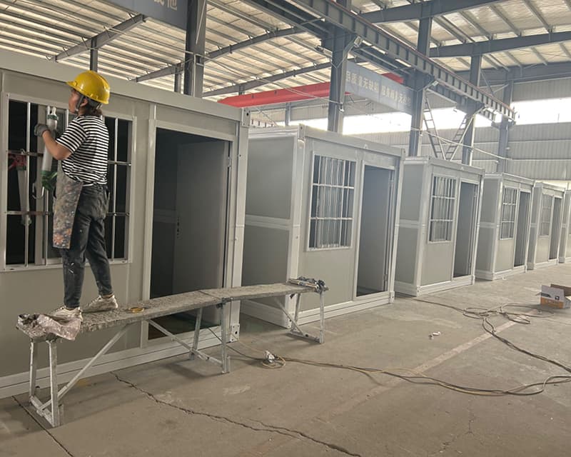 Hot Selling prefab house 20ft Folding Container House 8