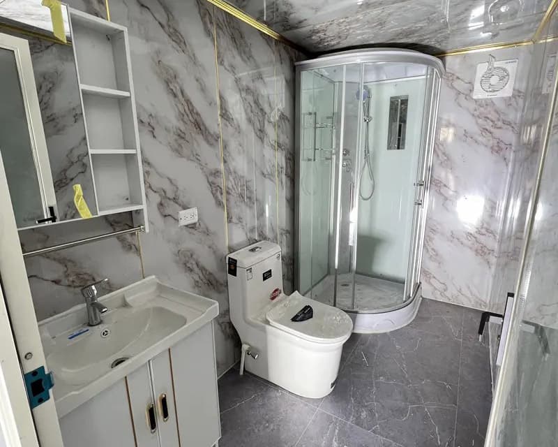 High cost effective 20ft expandable house glass front container house 3