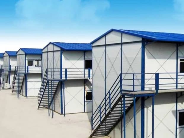 Portable Prefab Concrete House with Eps Sandwich Wall Panels - Ideal for Construction Sites