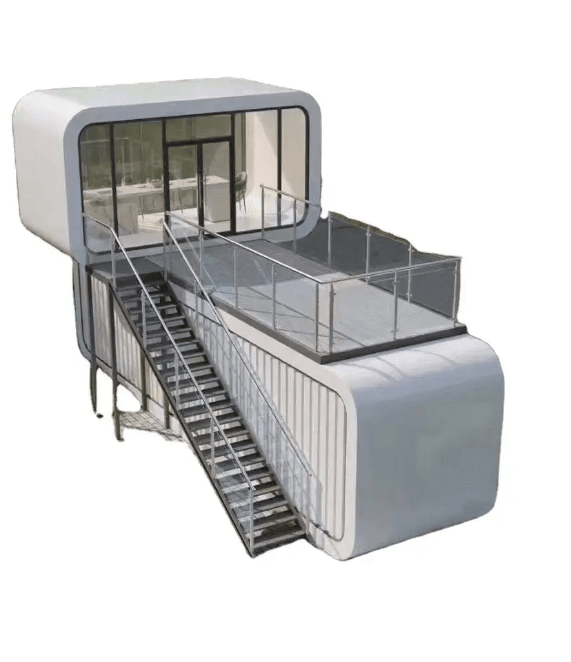 20ft 40ft Outdoor Modern Popular Prefab House Tiny House Mobile Working House Office Pod Apple Cabin