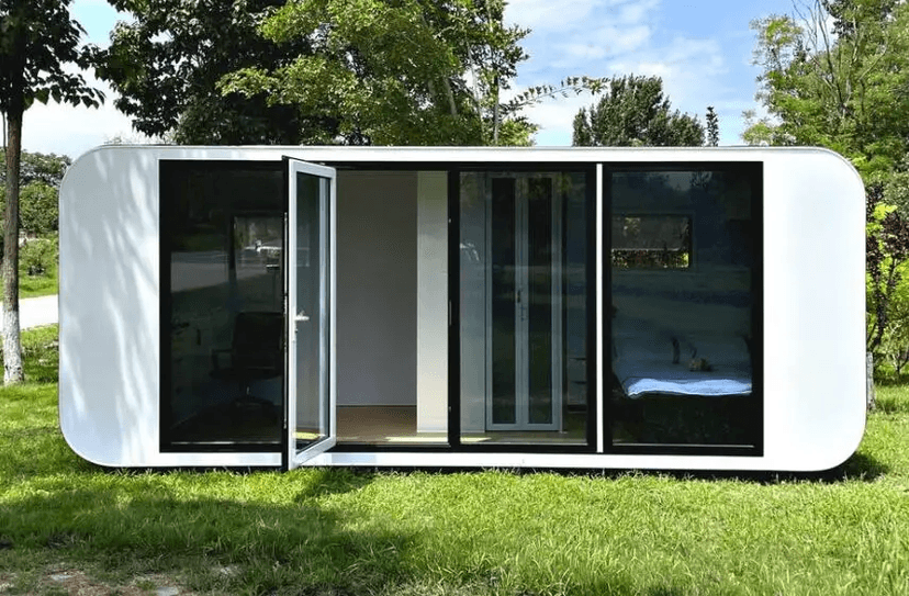 Suihe Tiny House 20ft 40ft Outdoor Modern Popular Prefab House Mobile Working House Office Pod Apple Cabin 3