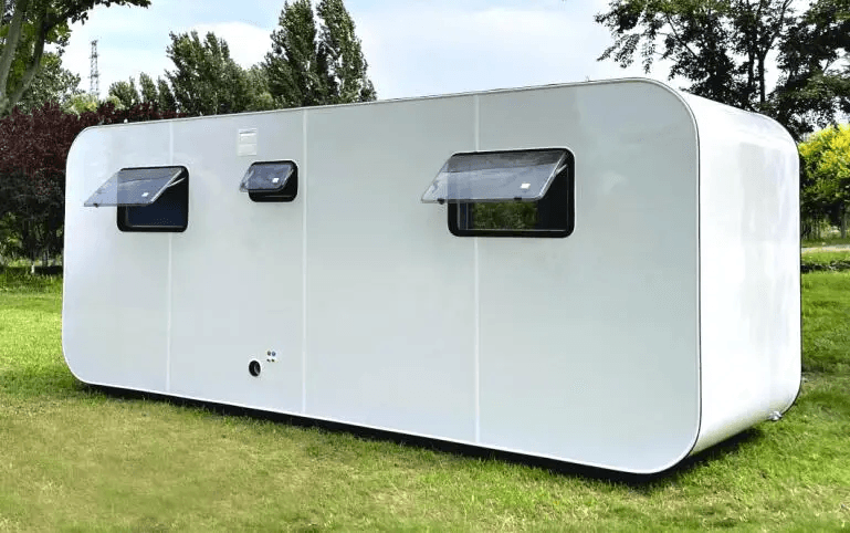 Suihe Tiny House 20ft 40ft Outdoor Modern Popular Prefab House Mobile Working House Office Pod Apple Cabin 4