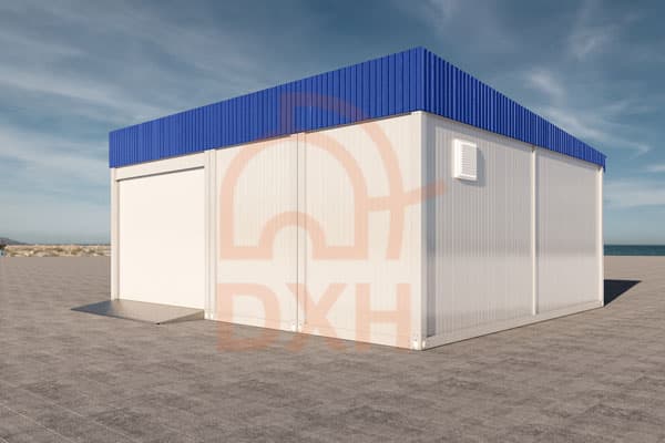 Portable Prefab Storage with Roll-up Doors