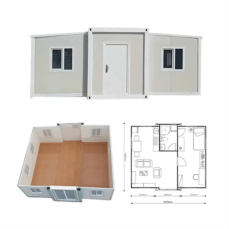 Expandable 3-in-1 Portable Kids Play House with Bedroom and Bathroom: Custom Prefab Container Home 3