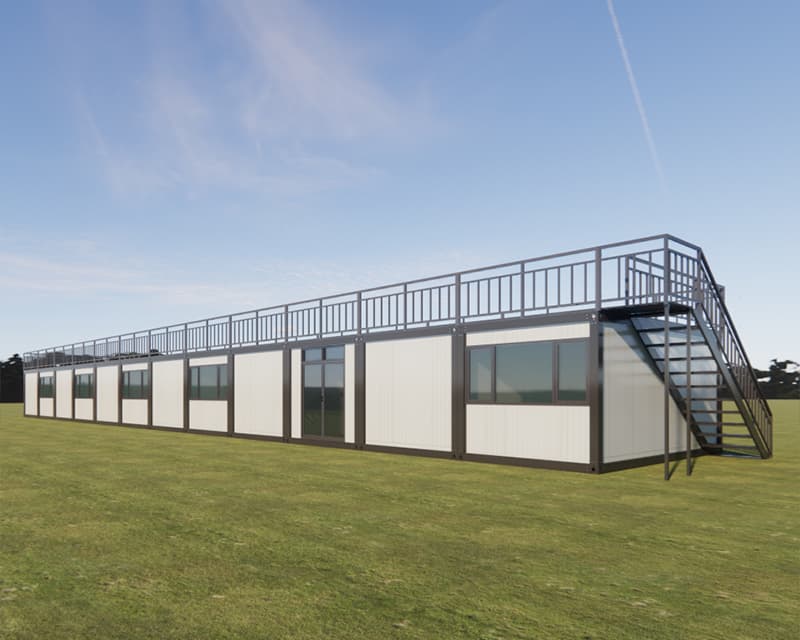 Container House With Terrace Prefabricated Restaurant 4