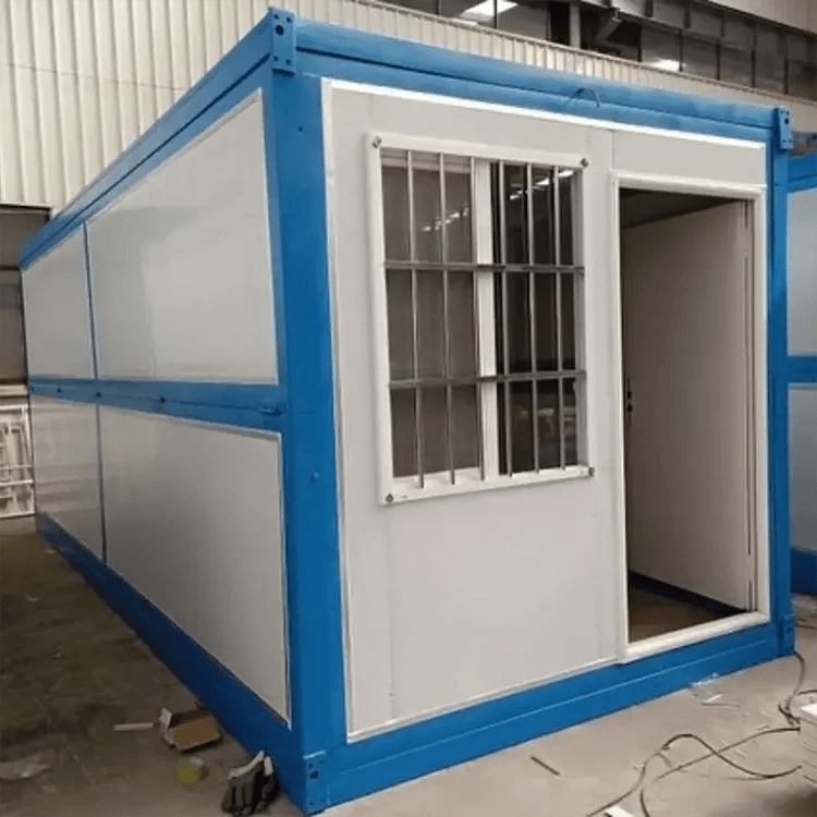 Manufacturer Custom Folding Container Prefab House Hurricane Resistance Fold Up Prefabricated Home Hut With Toilet 2