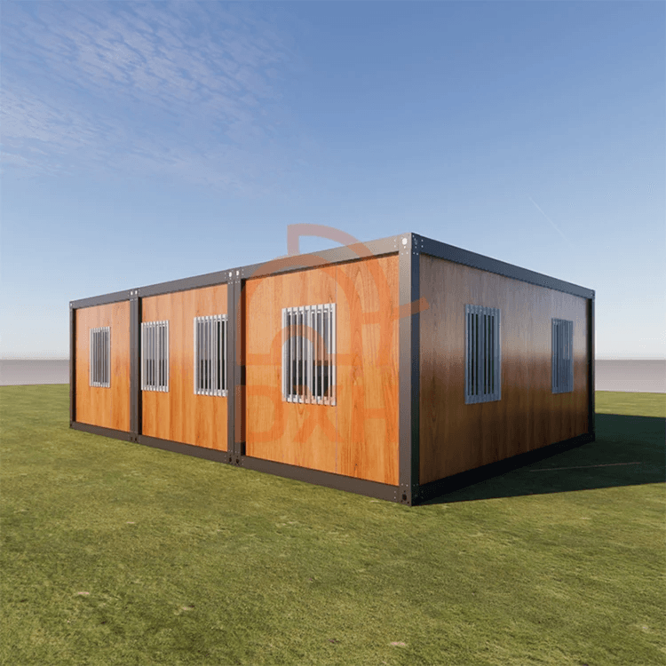 Easy Mobile Temporary Site Construction House Flat Pack Container Home Used for garage or warehouse storage 5