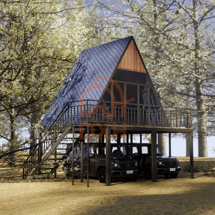 Portable Modular Triangle Prefab Folding Container Barn House Ready Made Hurricane Resistance Luxury Economical Beach Home 4