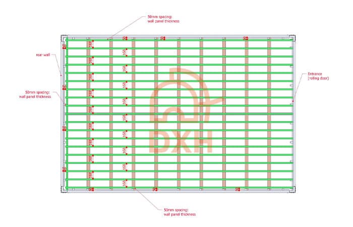 Insulated Container Garage with Rockwool Wall Panels