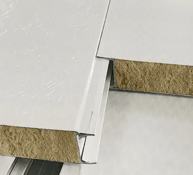 Lightweight Prefab Fire-proof Sound Proof Rock Wool Sandwich Wall Panel For External Wall 6