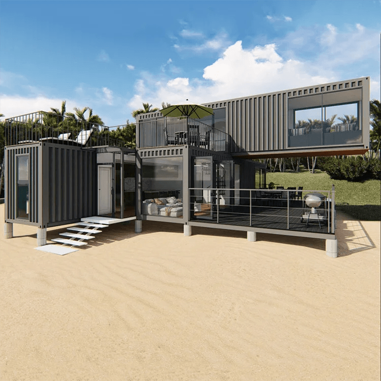 Spacious 4-Bedroom Luxury Prefab Container Home: Custom-made & Shipped Directly!