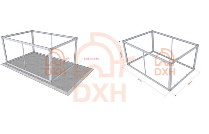 4x6 m Modular Container Garage Installation Steps