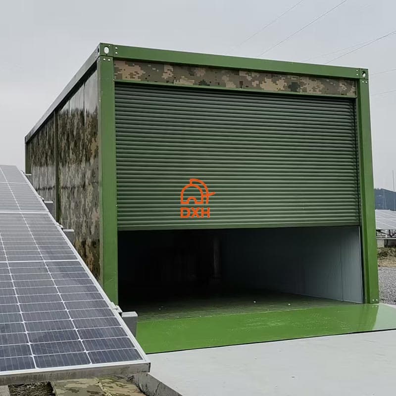 Garage Container with Solar Power