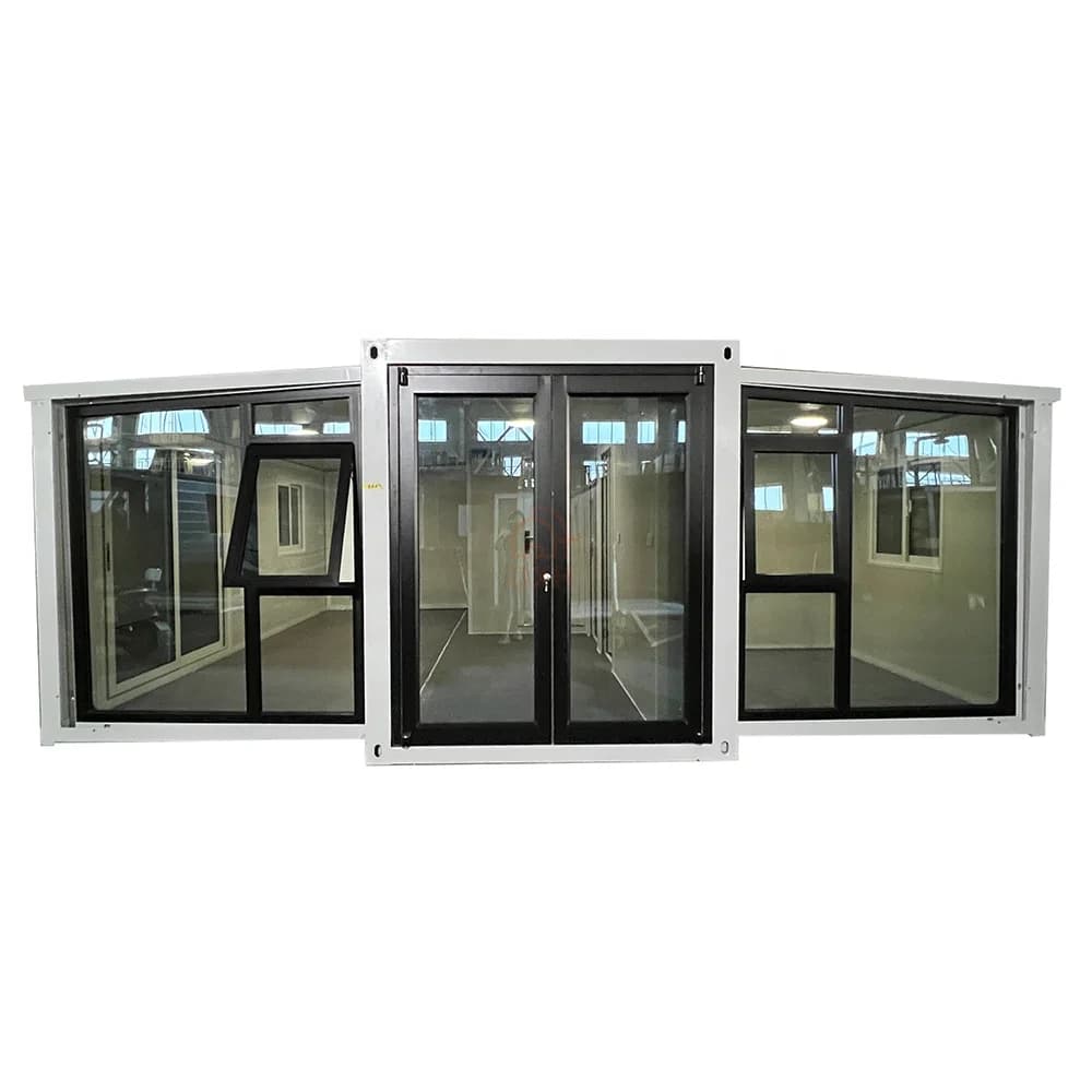 20ft Expandable Container House Custom Glass Wall  Light Luxury 2 Bedroom 1 Bathroom 1 Kitchen Dream Home 1