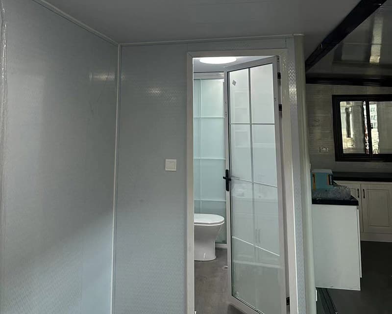 High cost effective 20ft expandable house glass front container house 6