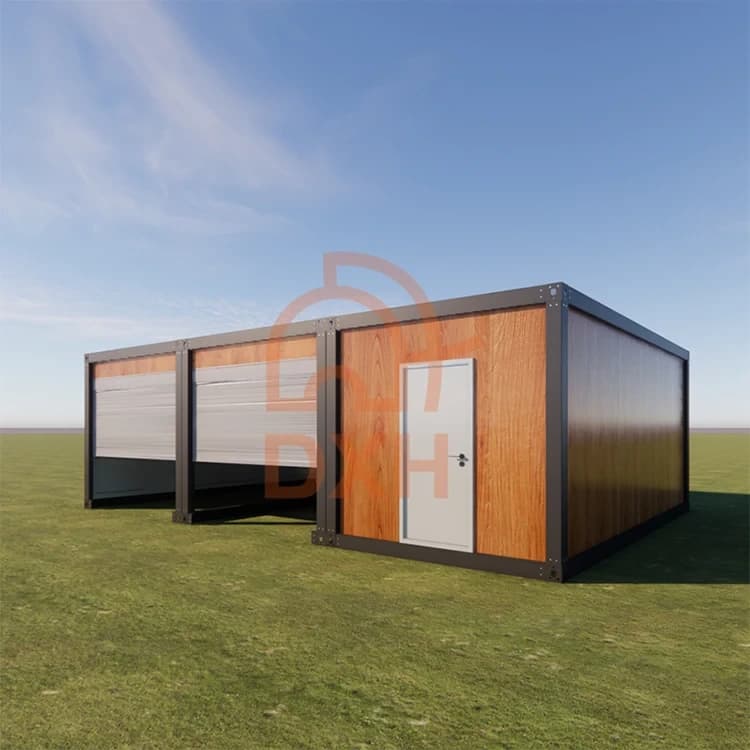 Easy Mobile Temporary Site Construction House Flat Pack Container Home Used for garage or warehouse storage 1