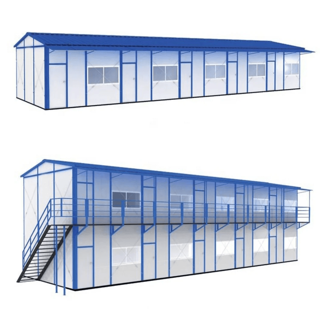 Efficient and Portable Temporary Prefabricated Housing Solution - New T Type Prefab House