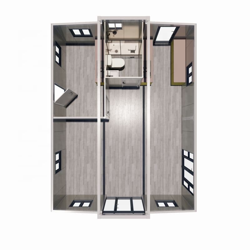 20ft  Expandable Container House Customized Luxury One Bedrooms One Bathroom One Kitchen Villa 20ft For Sale 6