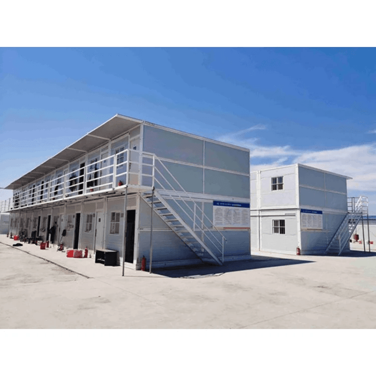 Wholesale Custom Prefabricated Foldable Rate Homes Rack Folding Partitions Prefab House Double Floors Container Home For Sale 7