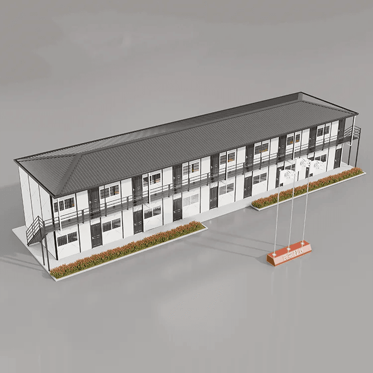Prefab Container Homes 2 3 Story Prefabricated Hotel Flat Pack House With Toilet For Schools 5