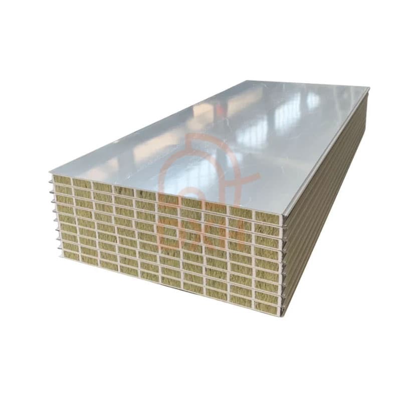 Steel Glass Magnesium Rock Wool Sandwich Panel