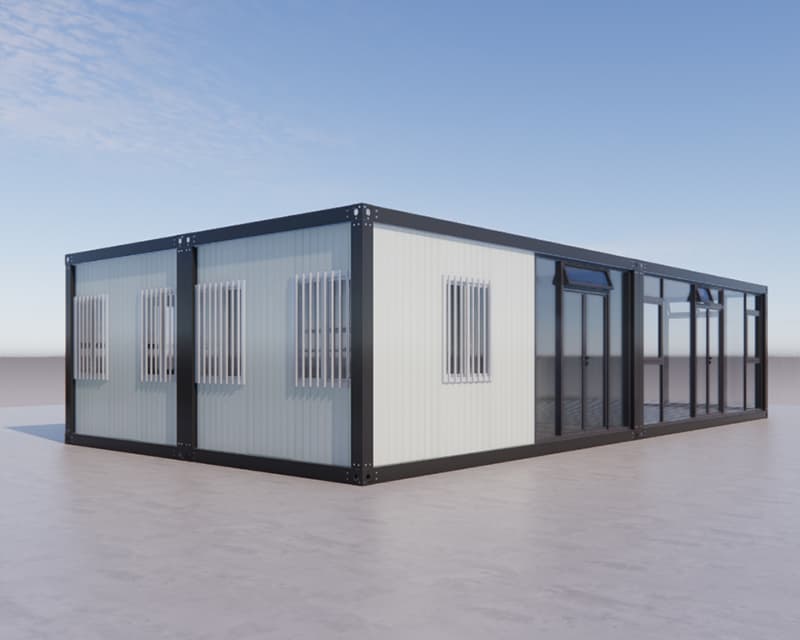 Fashion Glass Curtain Walls Of Prefab Exhibition Room 6
