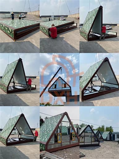 Space-Saving Triangular Folding Container House: Innovative, Portable & Easy-to-Set-Up Shelter Solution 15