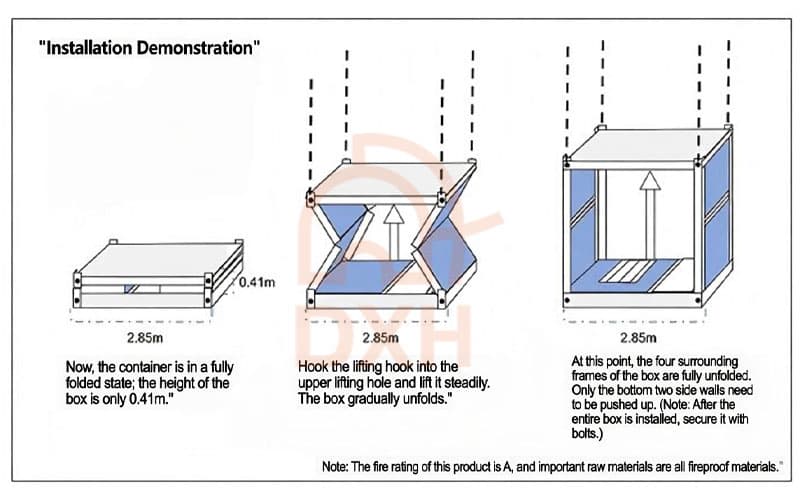 Prefab-Folding-Dormitory-Installation-Guide