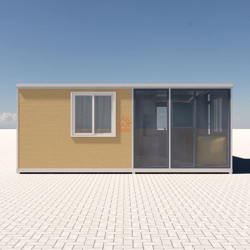 Cowinlife luxury 20ft expandable container house with 2 bedrooms 1 bathroom and Calcium silicate panels 6