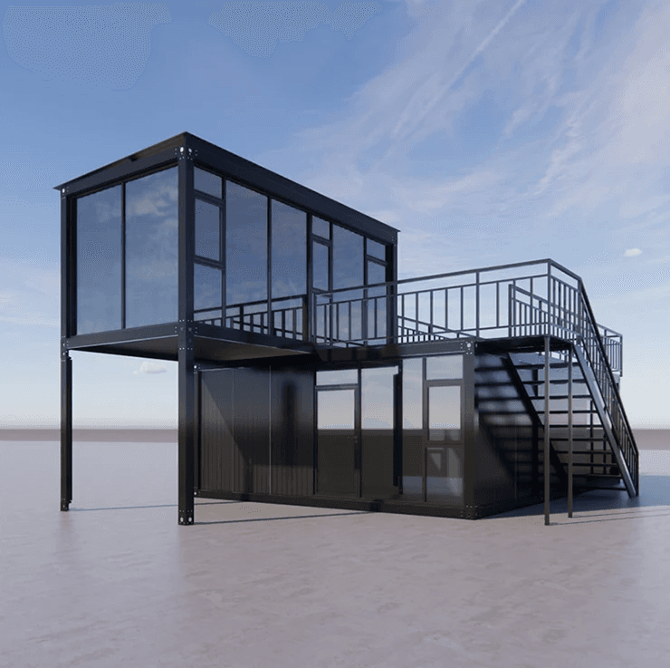Factory Customized Modular Luxury Container Prefab House Pre Assembled House Prefabricated With Glass Windows