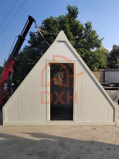 Space-Saving Triangular Folding Container House: Innovative, Portable & Easy-to-Set-Up Shelter Solution 7