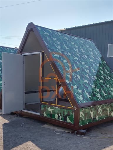 Space-Saving Triangular Folding Container House: Innovative, Portable & Easy-to-Set-Up Shelter Solution 1