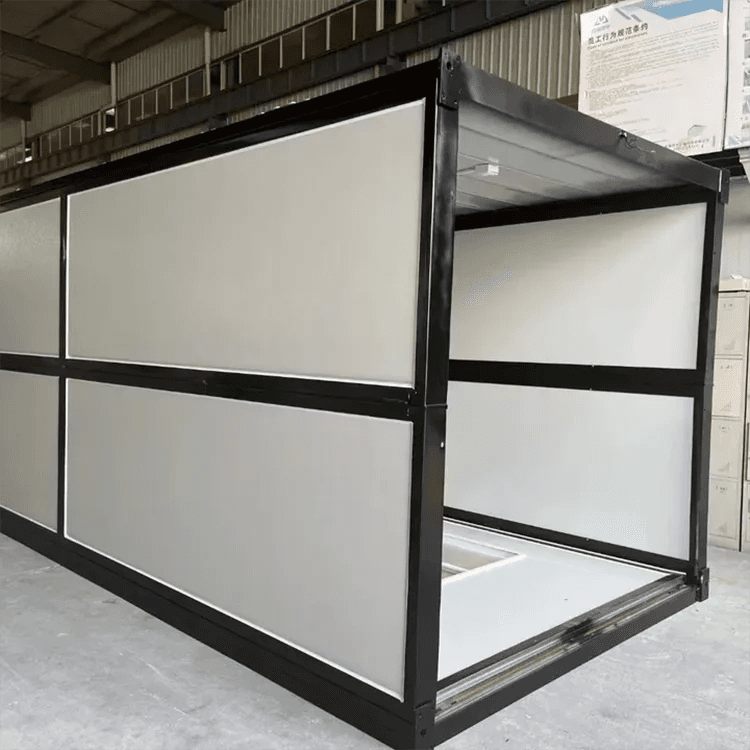 Factory Customized 20ft 40ft Folding Living Prefab Homes Stackable Foldable Prefabricated Container House 4