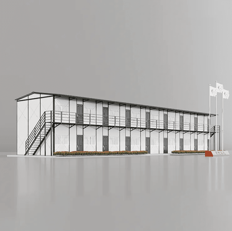 Prefab Container Homes 2 3 Story Prefabricated Hotel Flat Pack House With Toilet For Schools