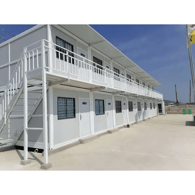 Wholesale Custom Prefabricated Foldable Rate Homes Rack Folding Partitions Prefab House Double Floors Container Home For Sale 3
