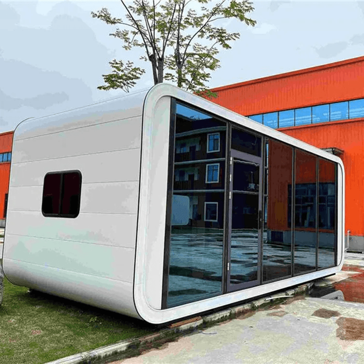 20ft 40ft Outdoor Modern Popular Prefab House Tiny House Mobile Working House Office Pod Apple Cabin1 5