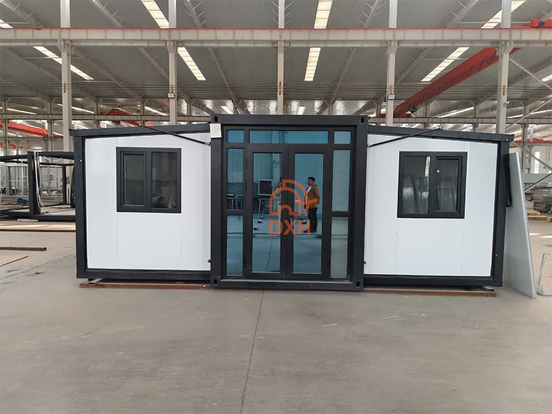 Cowinlife white minimalist style Expandable Container House with 2 bedrooms, 1 kitchen and 1  bathroom