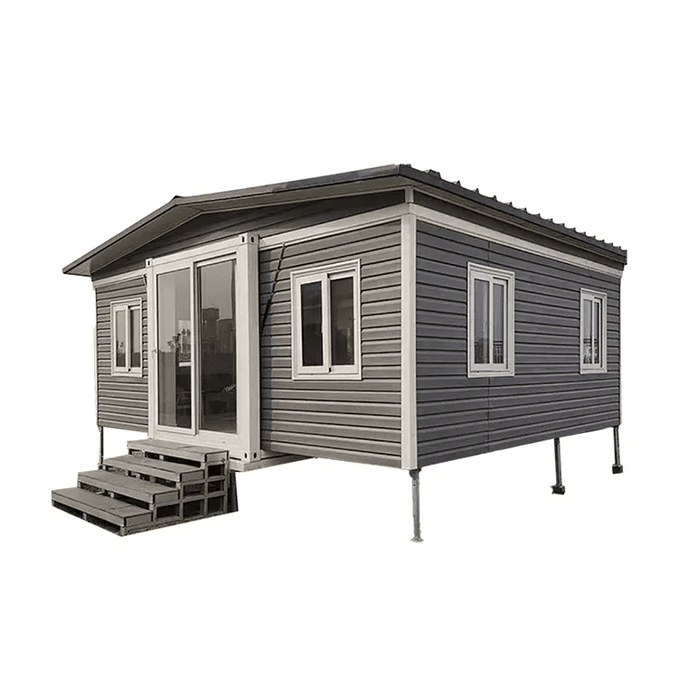 Ultimate Customizable Expandable Prefab Home: 3-in-1 Double-Wing Foldable Container with Bathroom & Kitchen