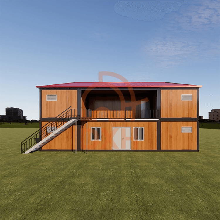 Prefab Container Homes Warehouse with EPS Sandwich Panel Earthquake Proof 4