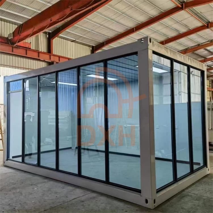 Spacious Glass Flat Pack Container Home - Fully Customizable!