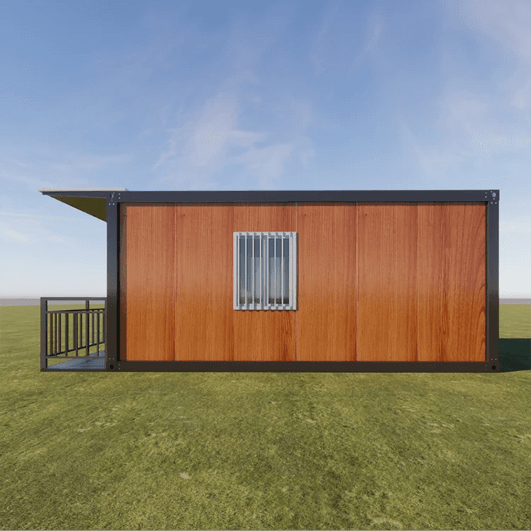 Compact Wooden Grain Container House: Your Perfect Small Shop 7